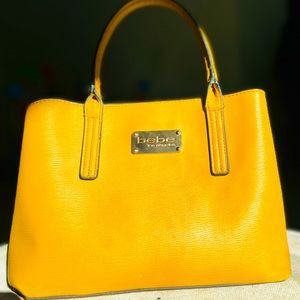 BEBE LOS ANGELES YELLOW HANDBAG